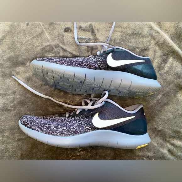 Nike Flex Contact Dark Obsidian Volt Sneaker Running Shoe Size 10 908995-402 - Picture 2 of 9